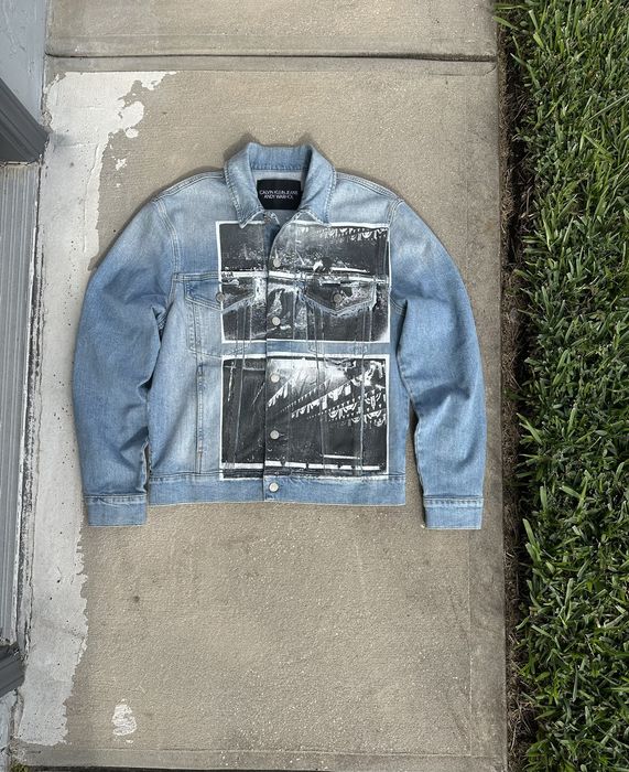 Calvin klein andy hot sale warhol jean jacket