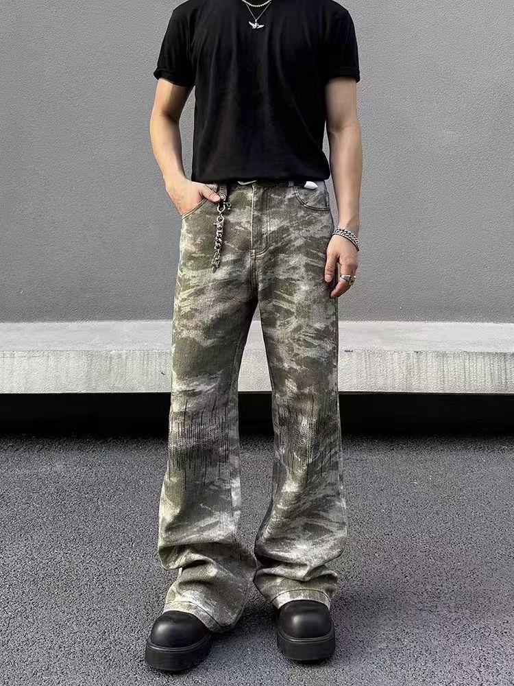 Japanese Brand × Vintage Camouflage loose wide-leg casual trousers Size US 34 / EU 50 - 2 Thumbnail