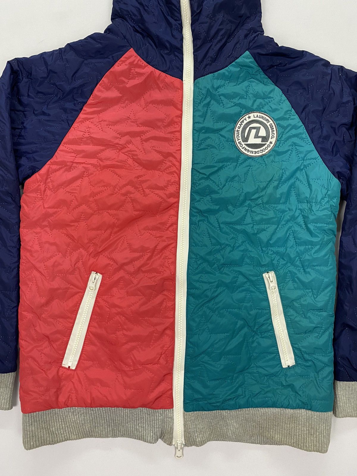 Japanese Brand Laundry Reversible Full Zip Hooded Jacket Size US XS / EU 42 / 0 - 7 Thumbnail