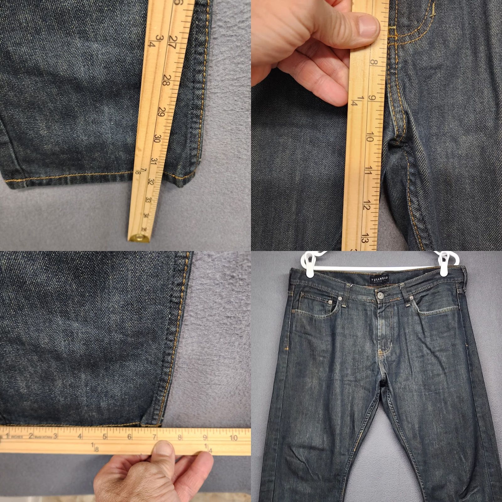 Pacsun Bullhead Denim Jeans Skinny Dark Wash 36x32 Mens Regular Inseam 32 PacSun Blue Cotton Size US 36 / EU 52 - 8 Thumbnail