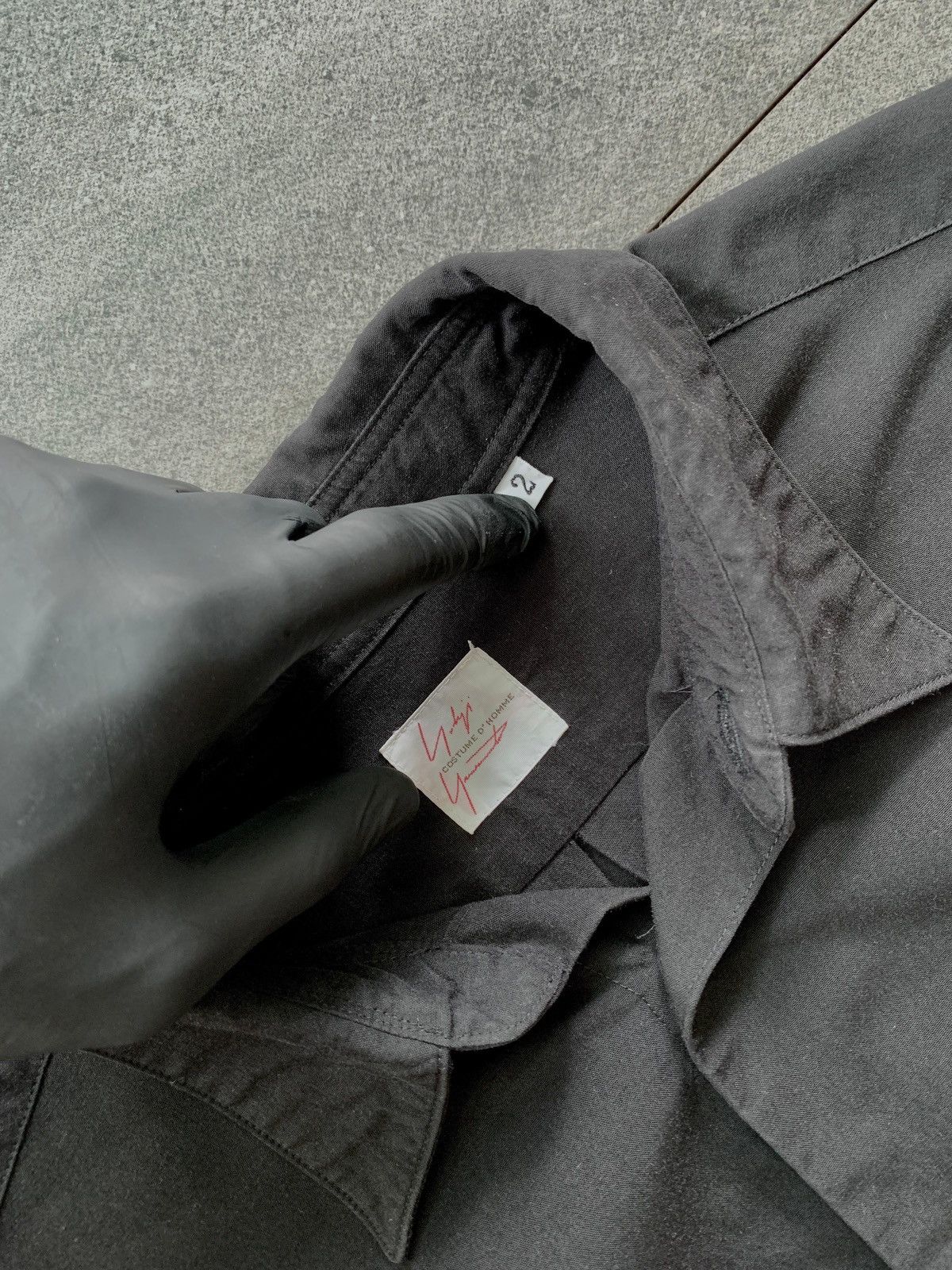 Yohji Yamamoto FREE TAX! Costume D'Homme Black Ls Shirt Size US M / EU 48-50 / 2 - 5 Thumbnail