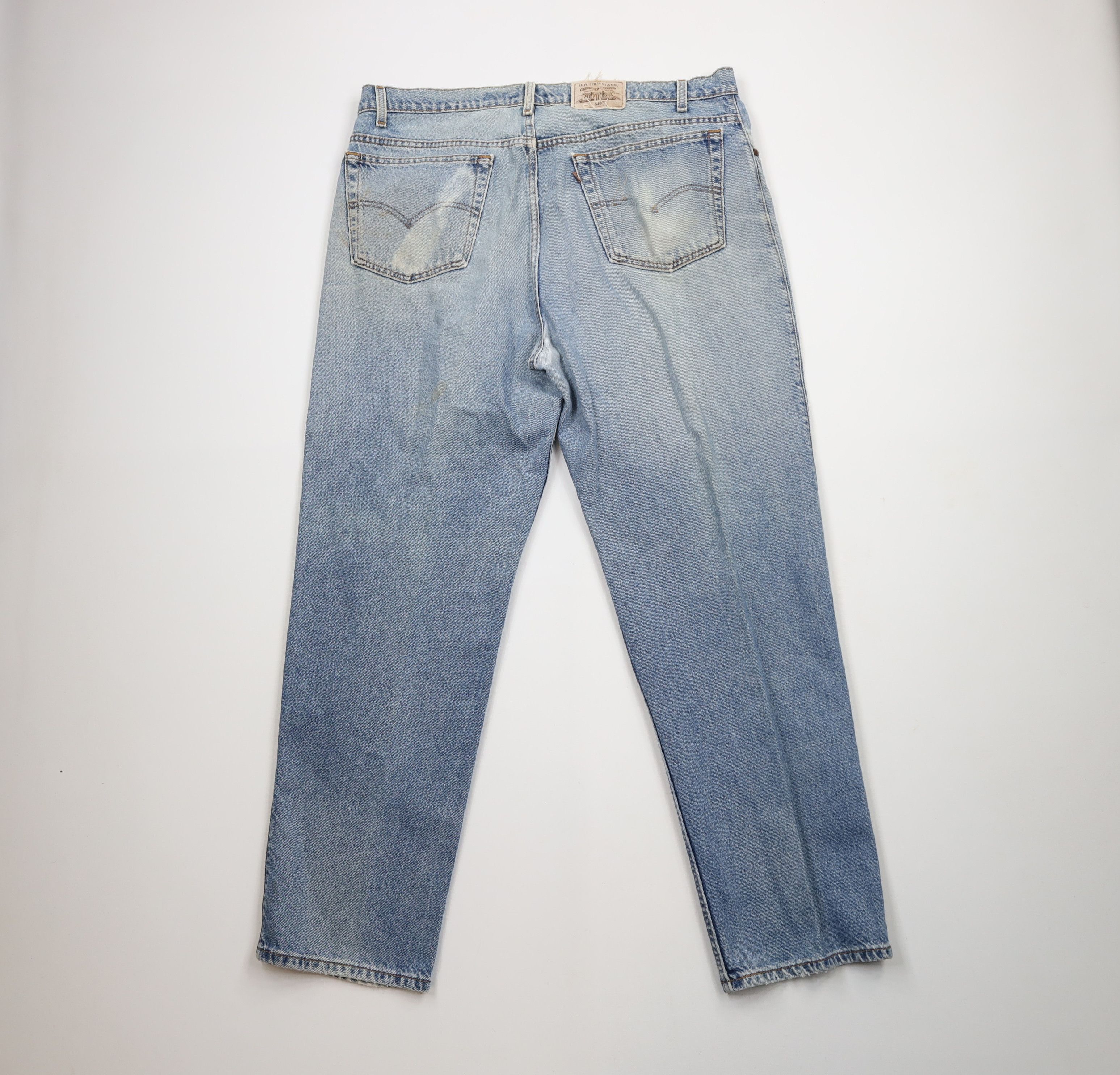 Levi's × Vintage Vintage 90s Levis 540 Relaxed Fit Denim Jeans Blue Cotton Size US 42 / EU 58 - 11 Thumbnail