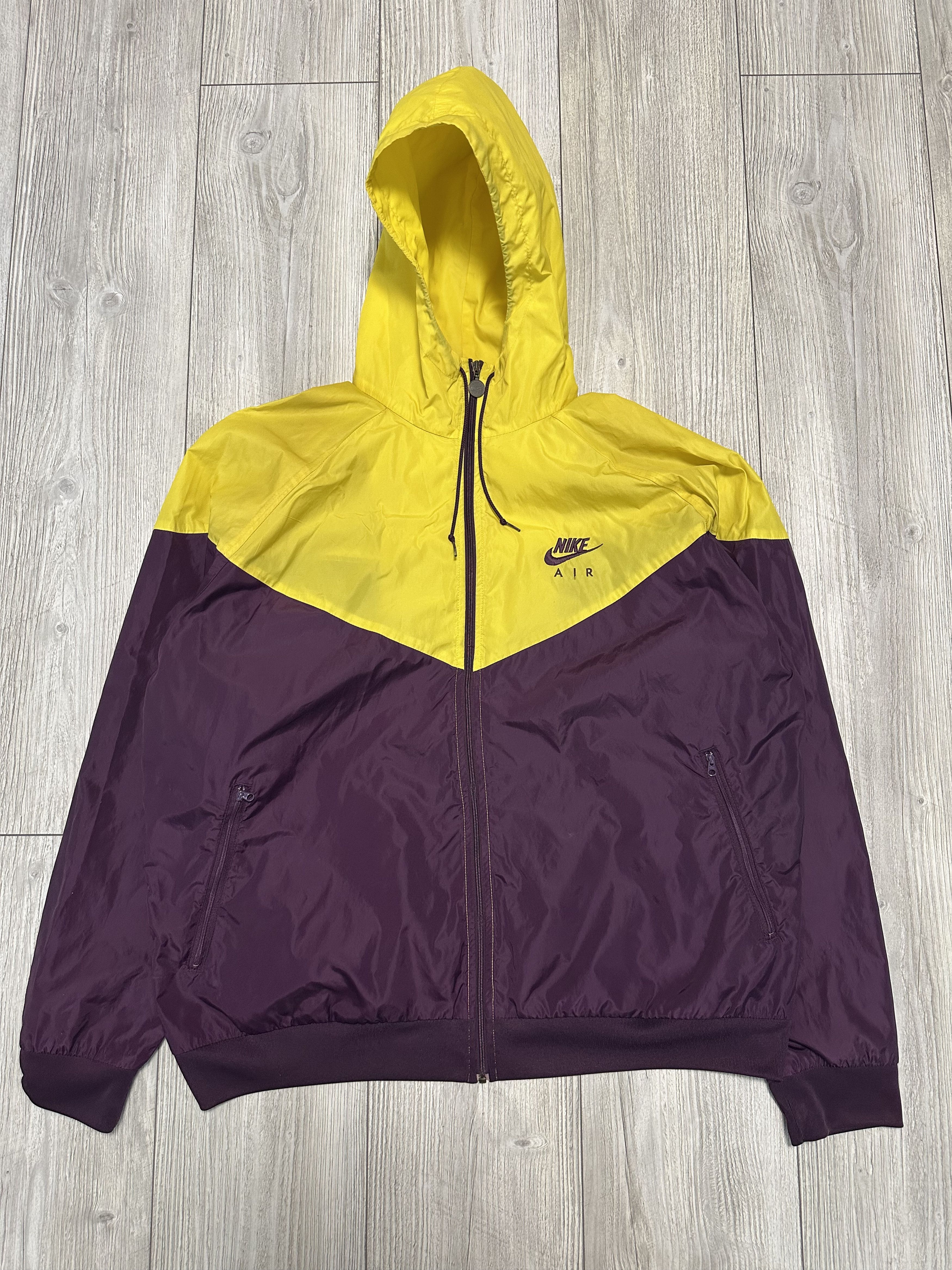 Nike Vintage Nike Air Windbreaker Jacket Yellow Drill Full Zip Size US XXL / EU 58 / 5 - 1 Thumbnail