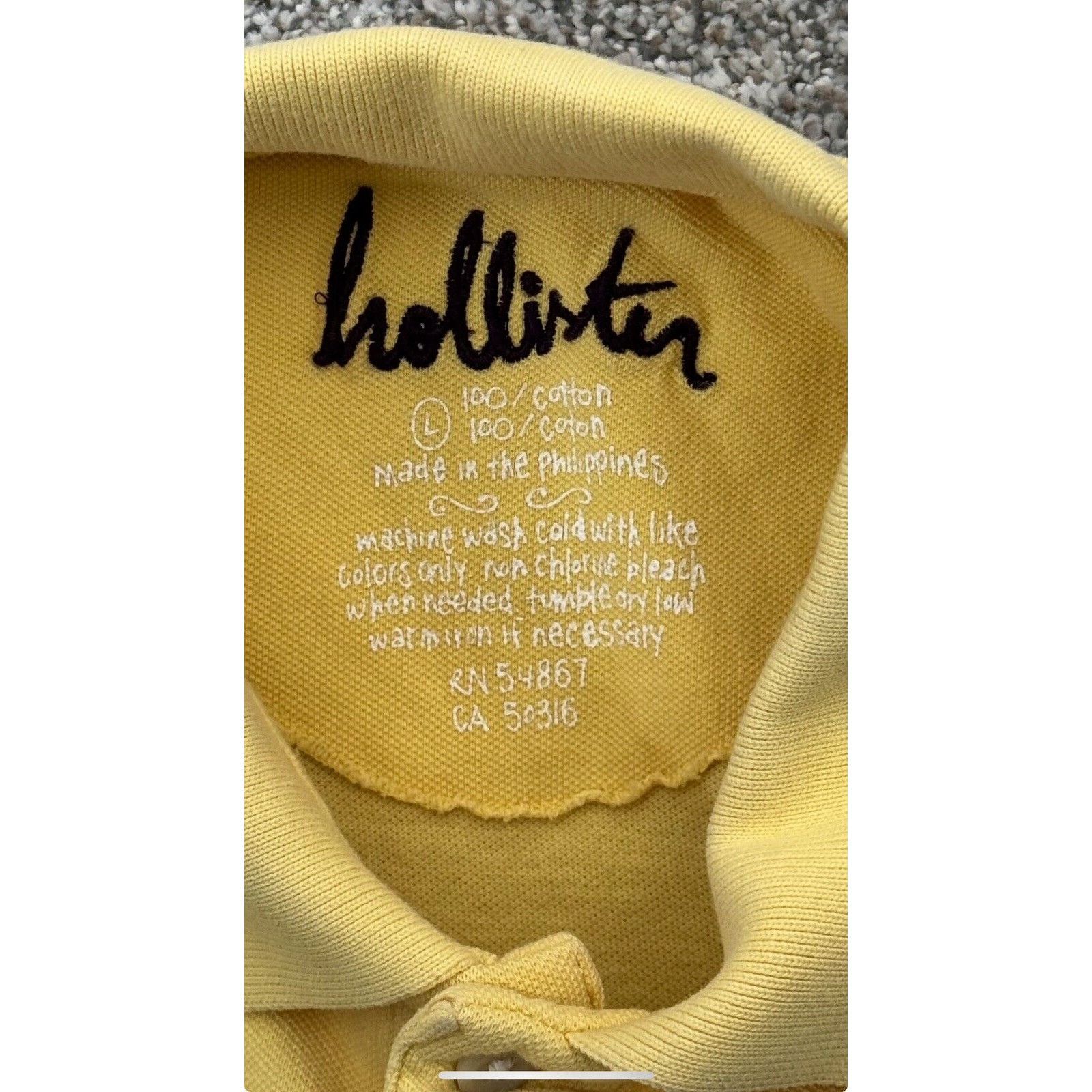 Hollister Hollister Polo Shirt Large Y2K Embroidered Surf California Size US L / EU 52-54 / 3 - 5 Thumbnail