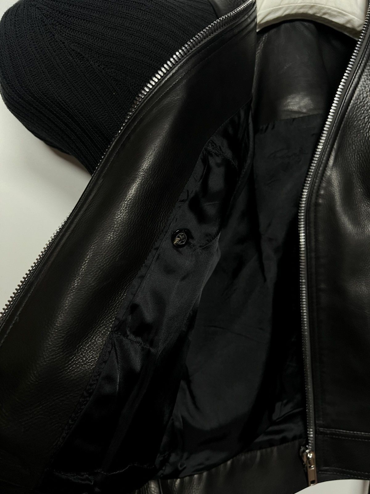 Rick Owens CALF LEATHER BIKER JACKET Size S / US 4 / IT 40 - 11 Thumbnail