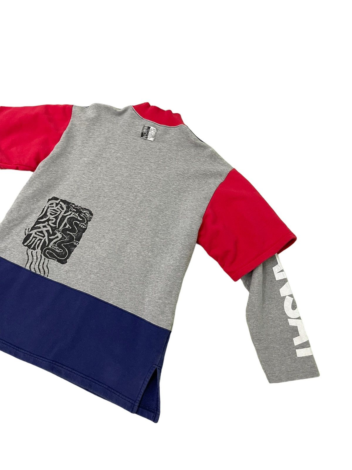 Japanese Brand Vtg Kansai Dragon Crewneck Sweatshirt Multicolour 5🟩5 Size US M / EU 48-50 / 2 - 11 Thumbnail