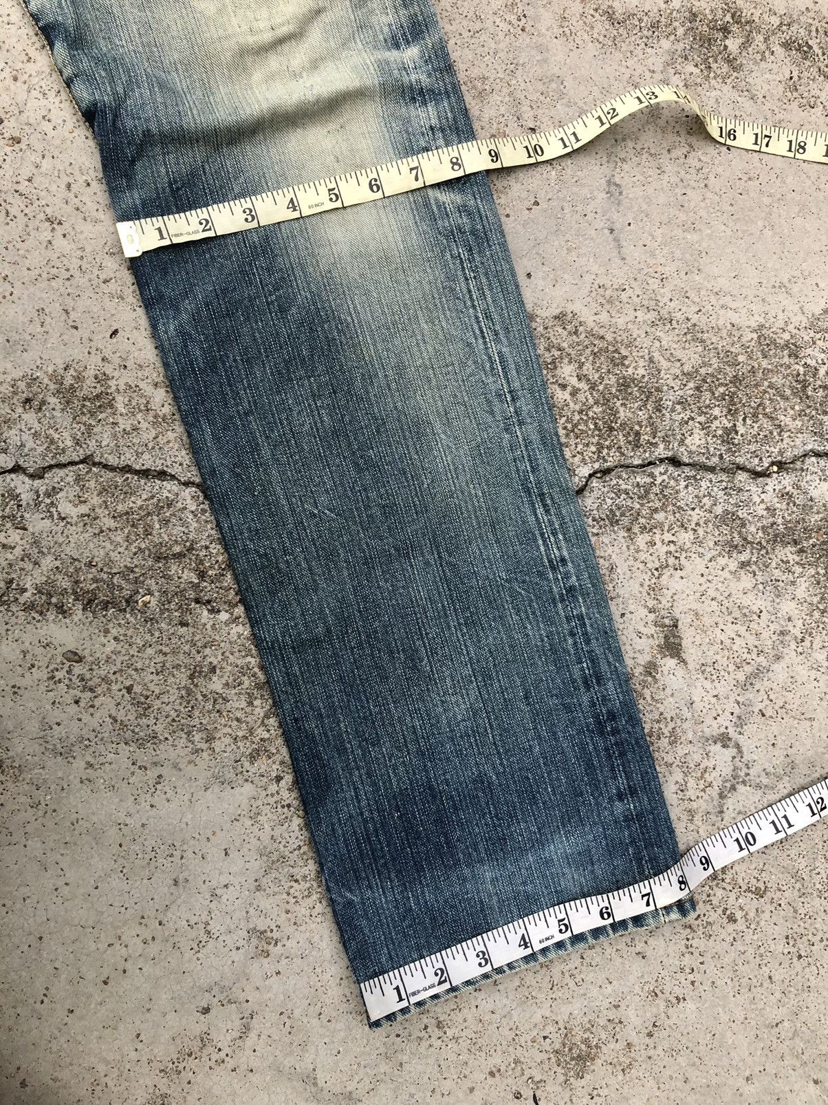 Hypebeast SELVEDGE⚡️⚡️DISTRESSED DENIM BY BBPBX JEANS Size US 33 - 13 Thumbnail