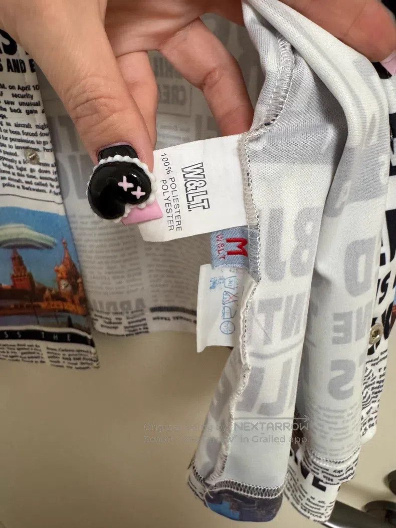 Walter Van Beirendonck walter van beirendonck Newspaper print shirt Size US M / EU 48-50 / 2 - 3 Thumbnail