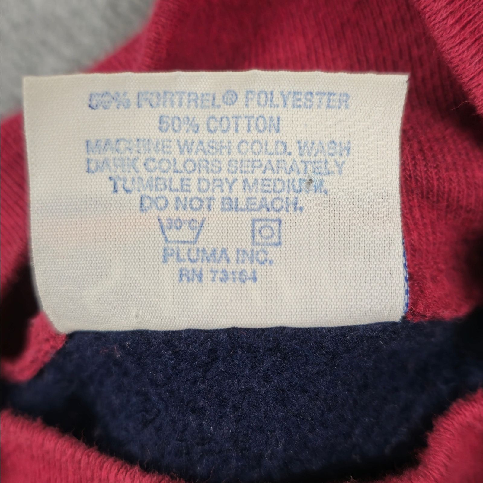 Vintage Vtg Alabama Sweatshirt XL by Santee Navy Red Made in USA Size XL / US 12-14 / IT 48-50 - 15 Thumbnail