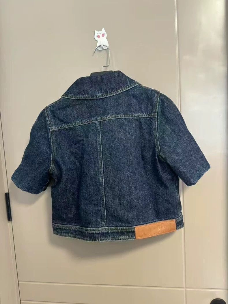 Loewe LOEWE Water-wash effect casual short denim shirt Size XS / US 0-2 / IT 36-38 - 2 Thumbnail