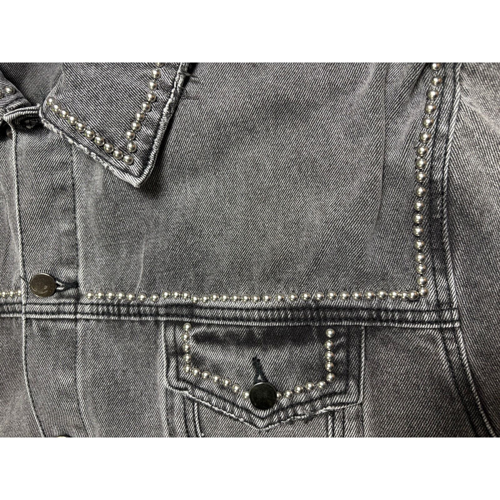 MNML New With Tags MNML Black Studded Trucker Jacket - Men's XXXL Size US XXL / EU 58 / 5 - 5 Thumbnail