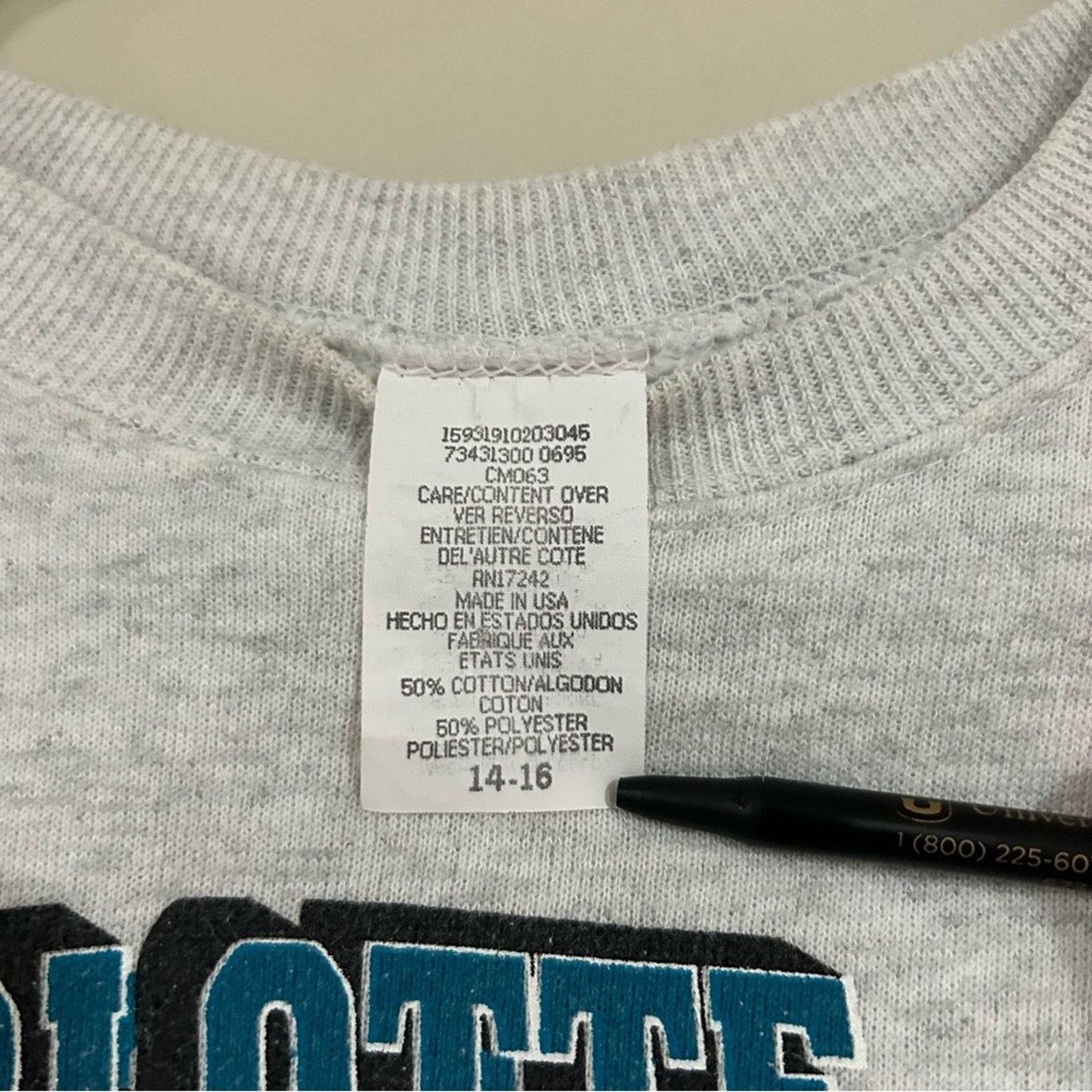 Other Vintage Charlotte Hornets Basketball Sweatshirt Size US XXS / EU 40 - 3 Thumbnail