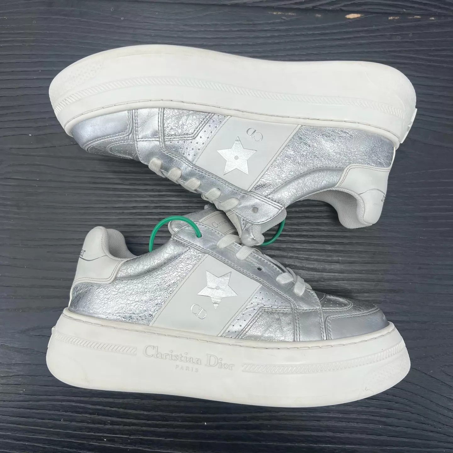 Dior Dior CD Silver/White 37 (Mint, Original Box) Size US 6.5 / IT 36.5 - 3 Thumbnail