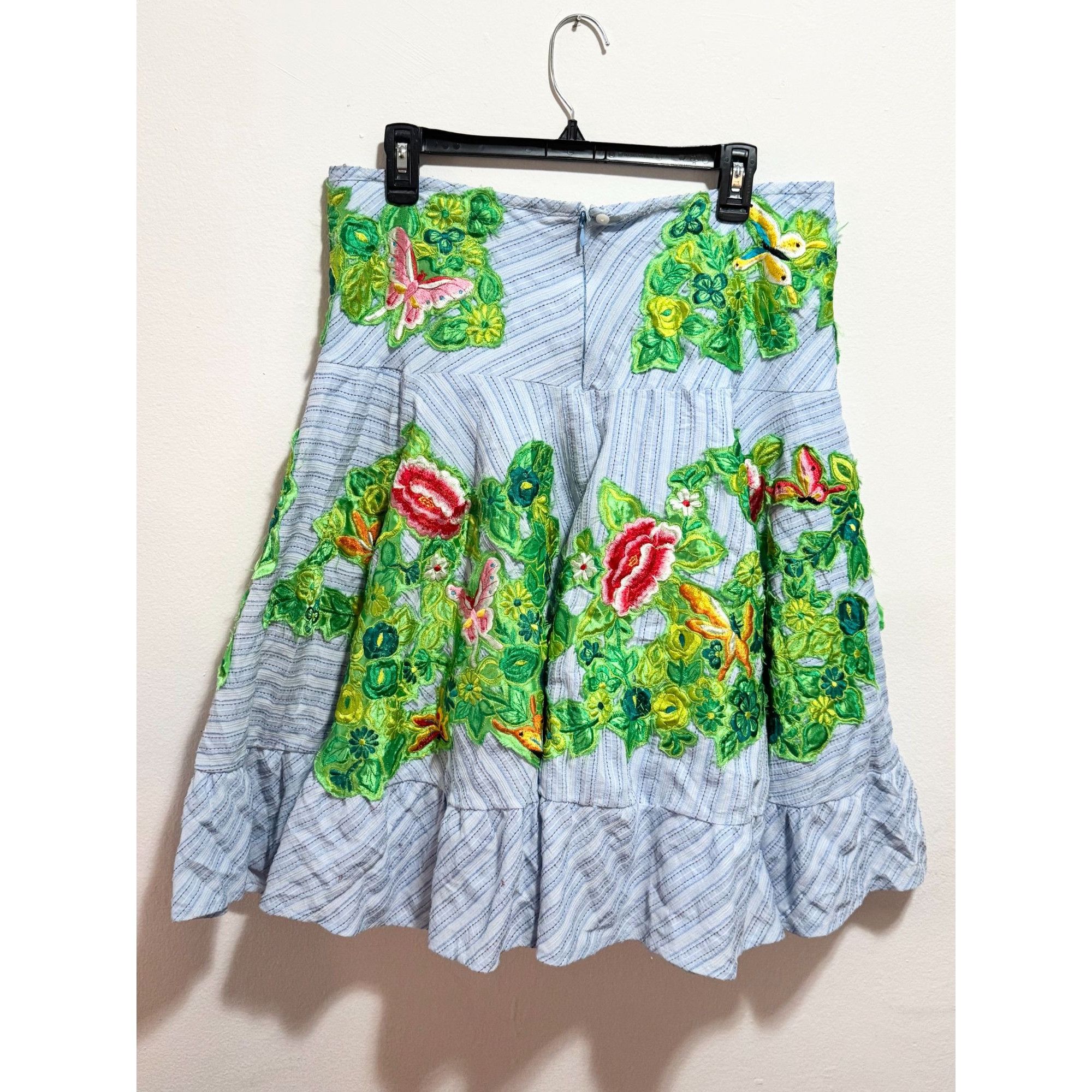 Other Ariella embroidered floral butterfly skirt size L Size 29" - 6 Thumbnail