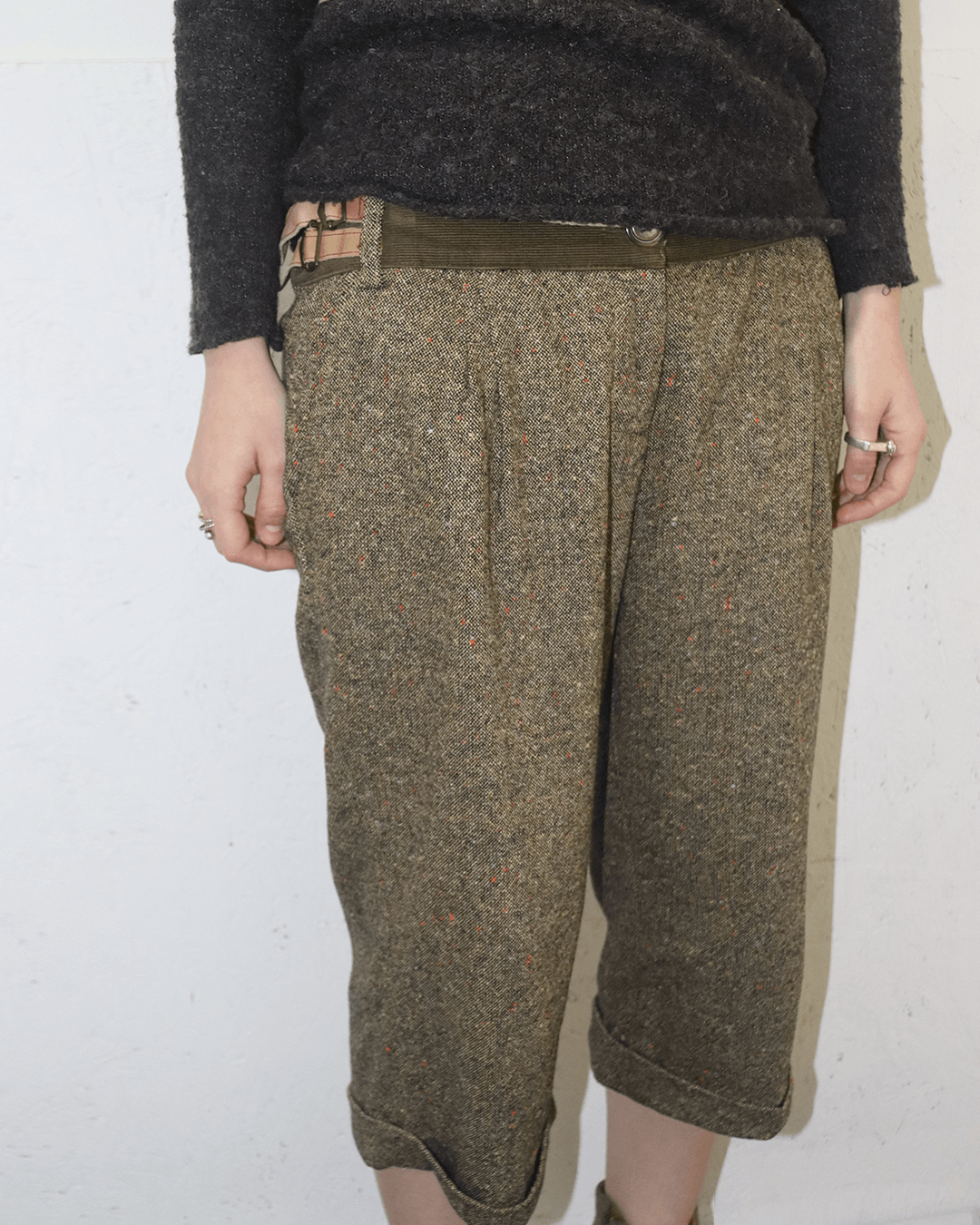 Dolce & Gabbana Dolce & Gabbana Speckled Tweed Cropped Pants Size 28" / US 6 / IT 42 - 5 Thumbnail