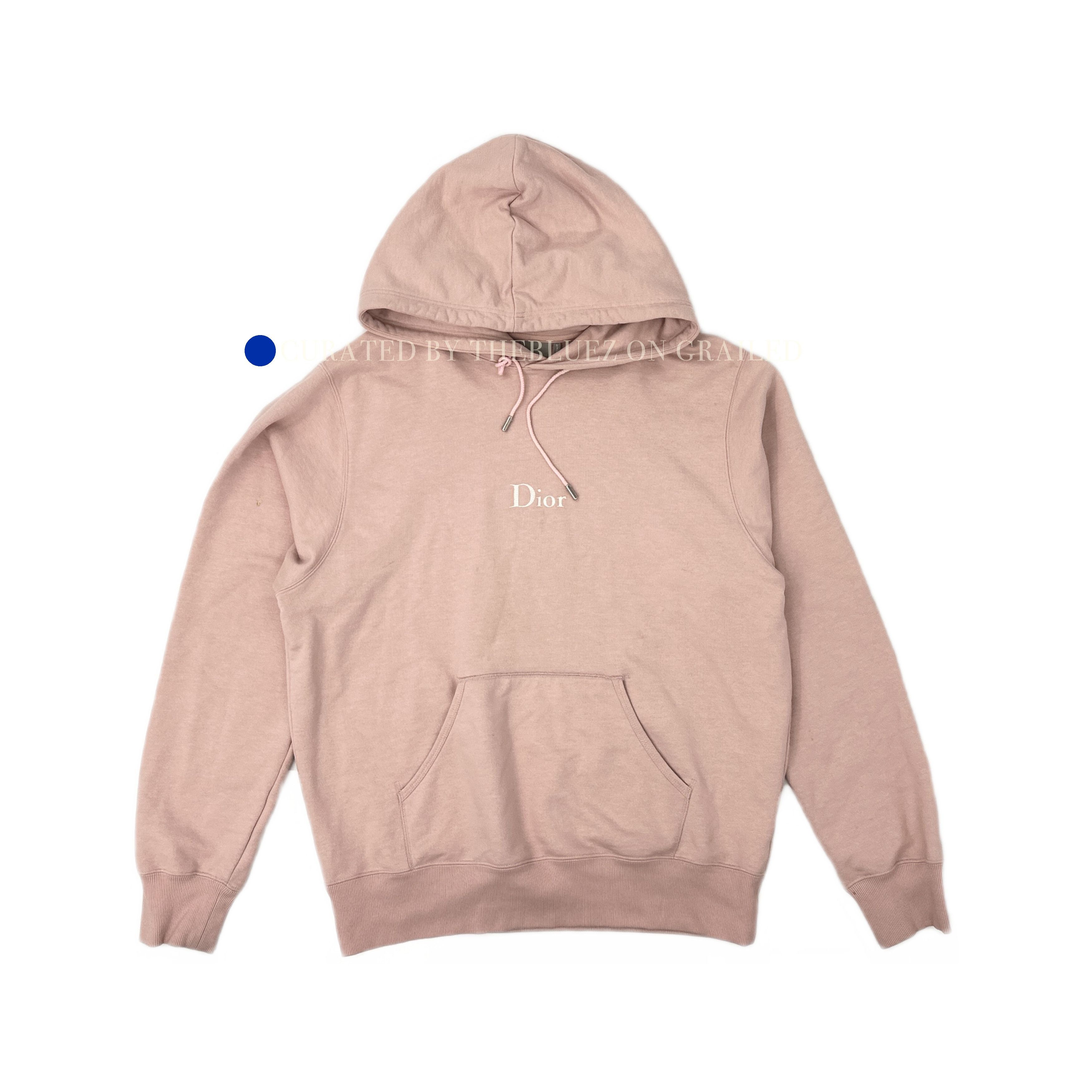 Dior Embroidered Pink Hoodie Size US L / EU 52-54 / 3 - 1 Thumbnail