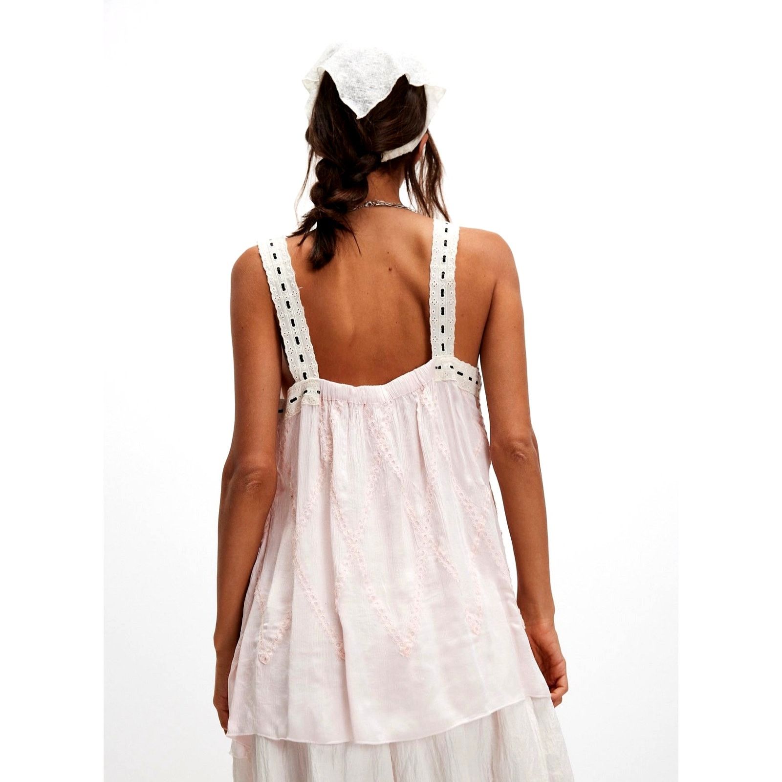Free People Free People Locked In Love Tunic Bows Sweet Pink Combo S Size S / US 4 / IT 40 - 5 Thumbnail