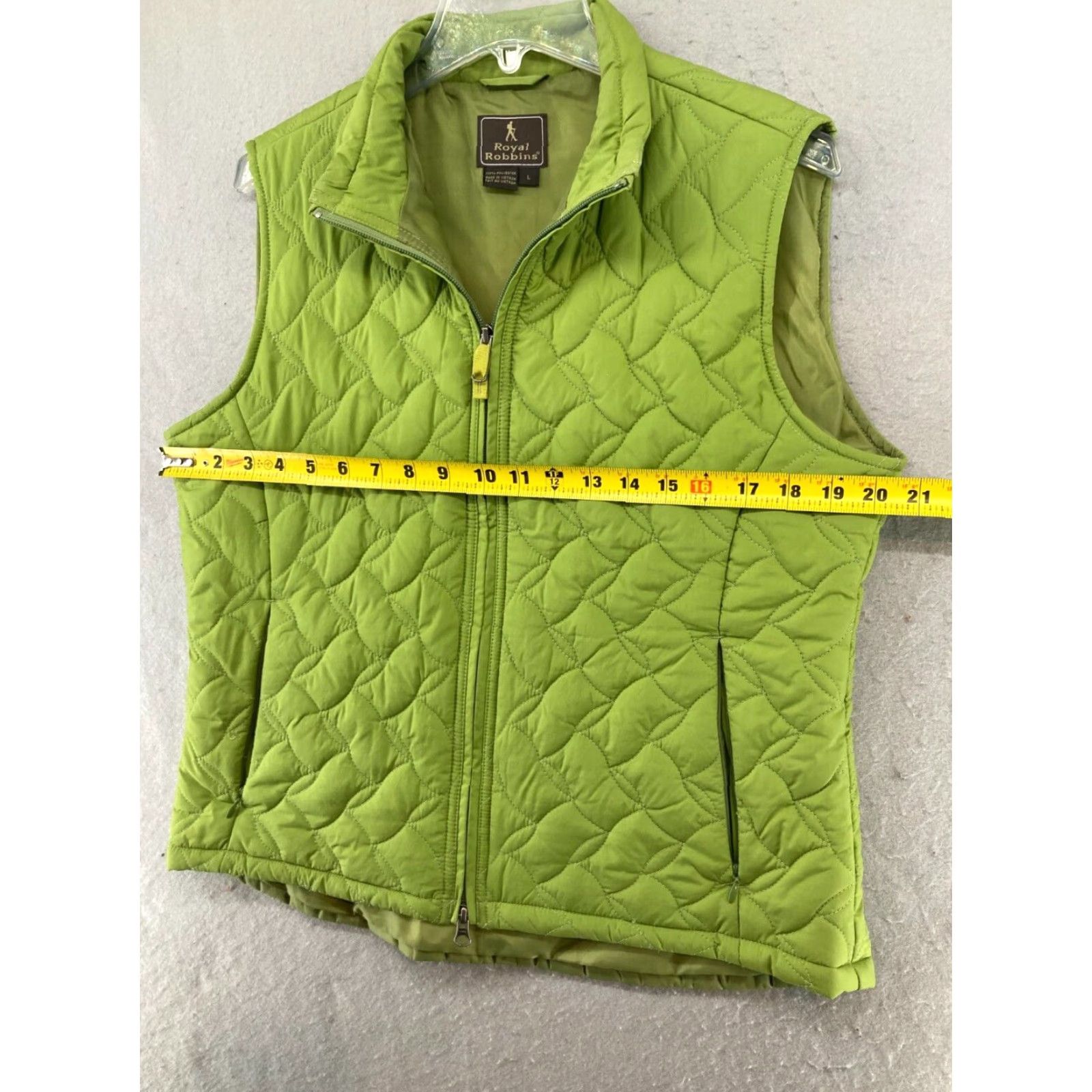 Royal Robbins Royal Robbins Quilted Vest Women's Large Regular Puffer Full Zip Outerwear Green Size L / US 10 / IT 46 - 2 Thumbnail
