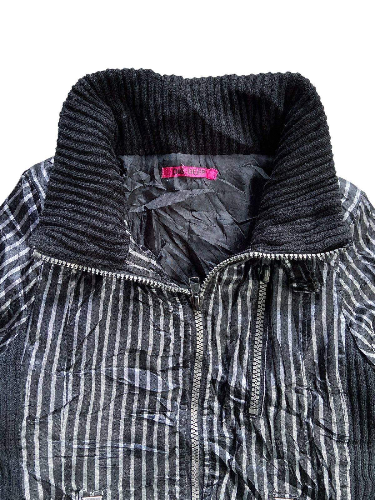 Japanese Brand JAPANESE PUNK DIG DEEP STRIPED JACKET Size US S / EU 44-46 / 1 - 8 Thumbnail