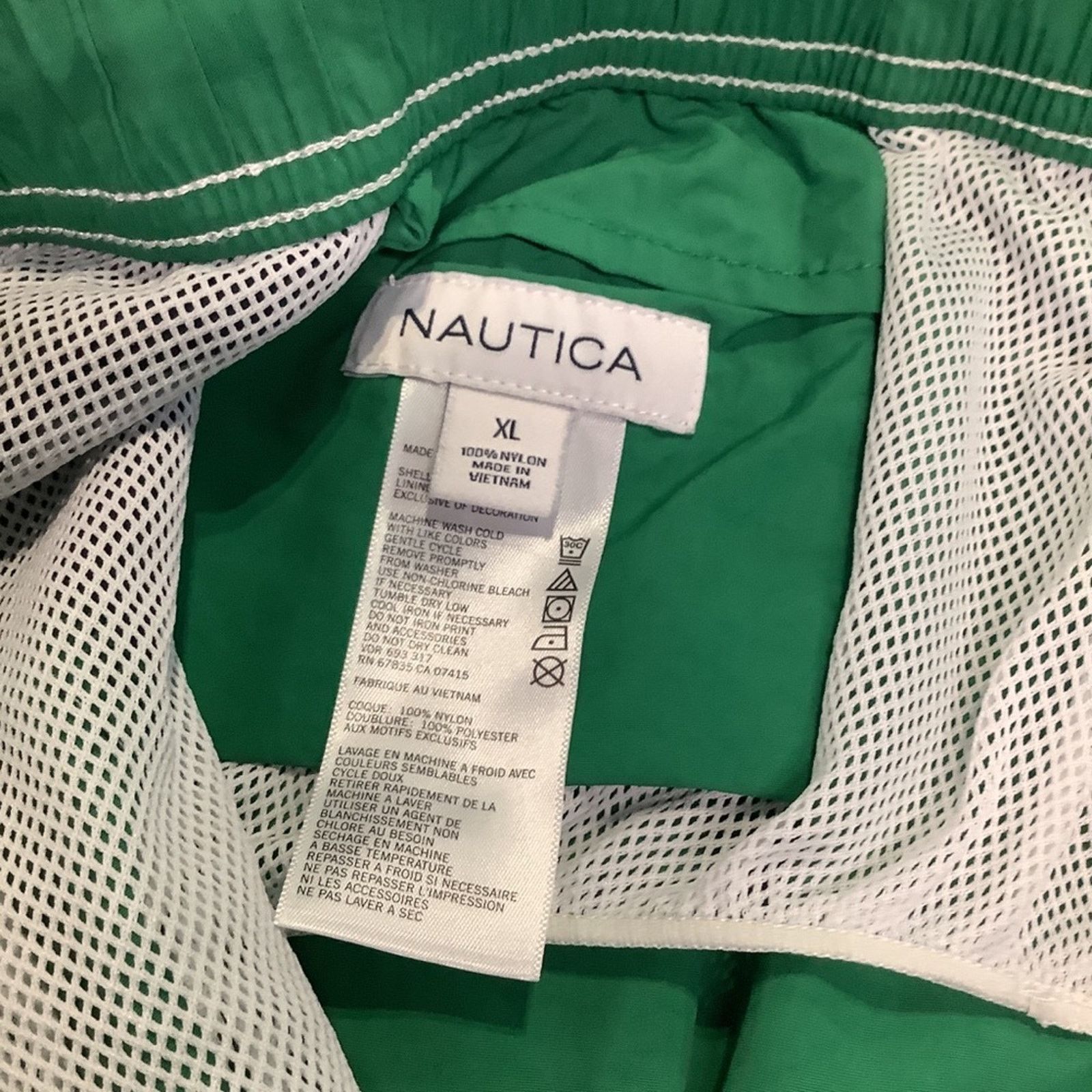 Nautica Nautica Green & Blue Striped swimming Shirts Size US 38 / EU 54 - 3 Thumbnail