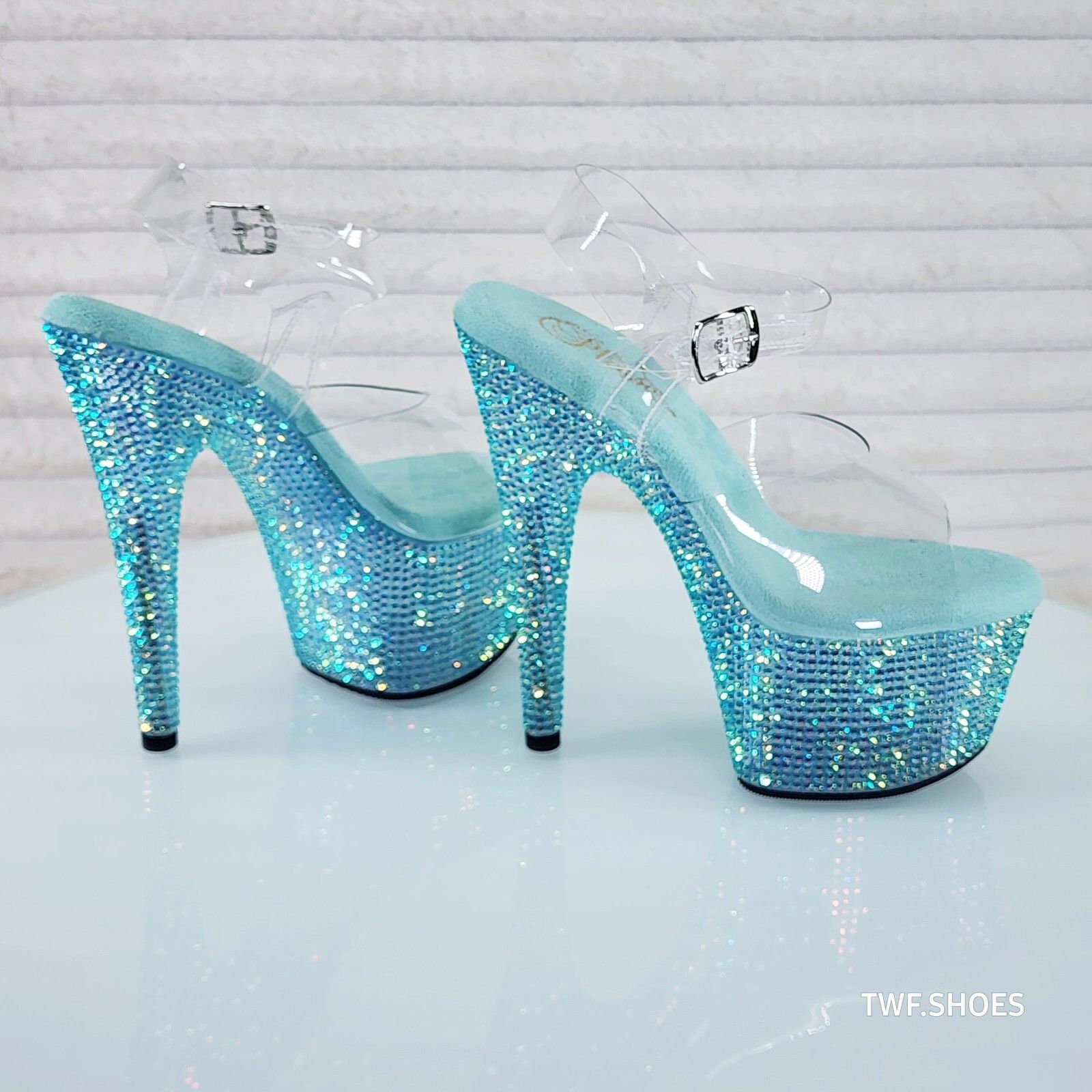 Other Bejeweled 708RS Rhinestone Platform 7" Stiletto High Heel Sh Size US 6 / IT 36 - 5 Thumbnail