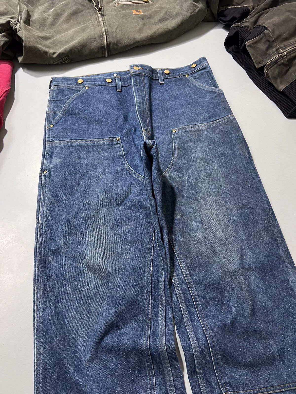Carhartt 90s Vintage Carhartt double knee workwear denim Size US 42 / EU 58 - 2 Thumbnail