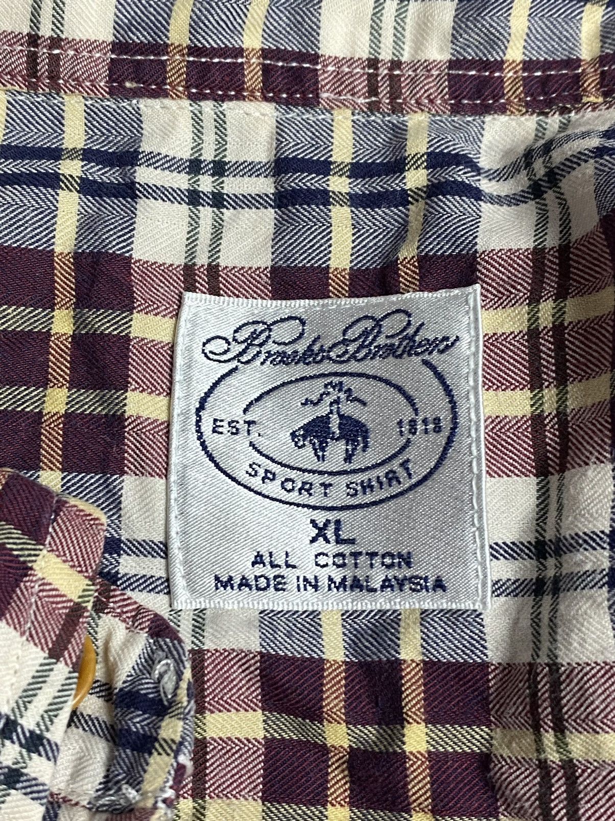 Brooks Brothers Vintage Brooks Brothers Men’s Sport Shirt Plaid Size XL Size US XL / EU 56 / 4 - 13 Thumbnail