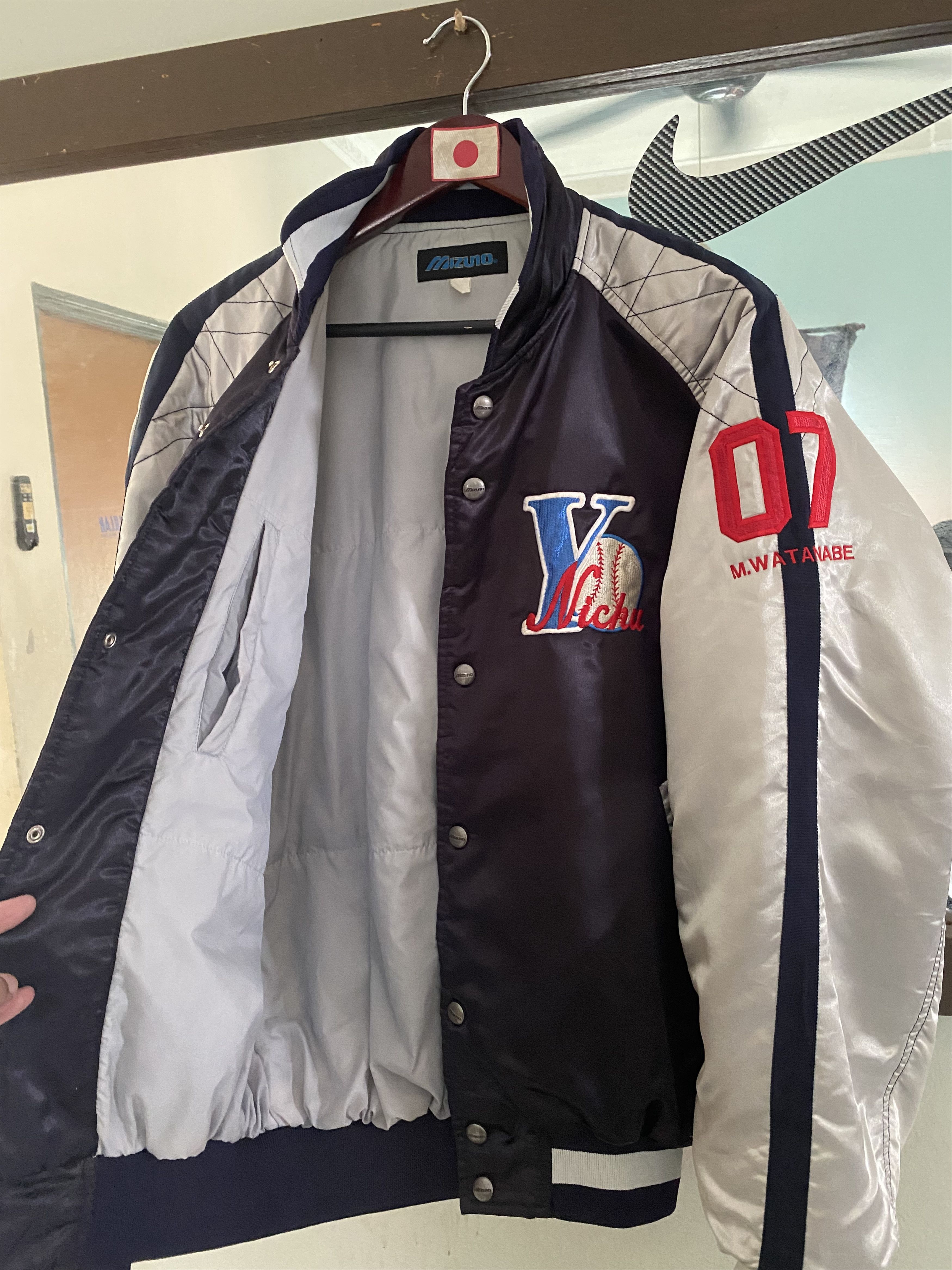 MLB Vintage Mizuno Nichu Baseball Jacket Size US XL / EU 56 / 4 - 4 Thumbnail