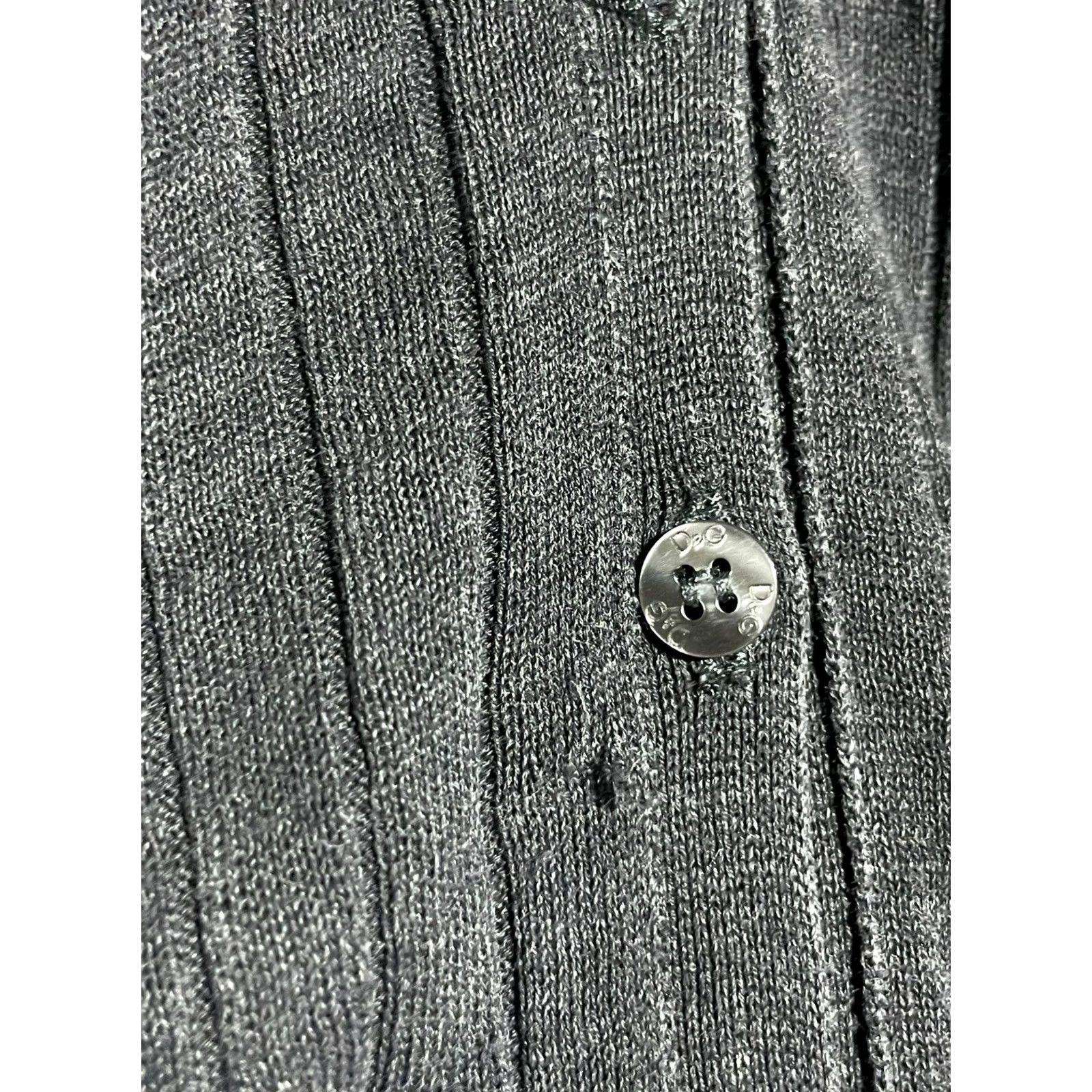 Dolce & Gabbana Dolce&Gabbana Cardigan V-Neck Women’s Size 42 Gray Sweater 42 Cardigan Womens Vintage No Size M / US 6-8 / IT 42-44 - 7 Thumbnail
