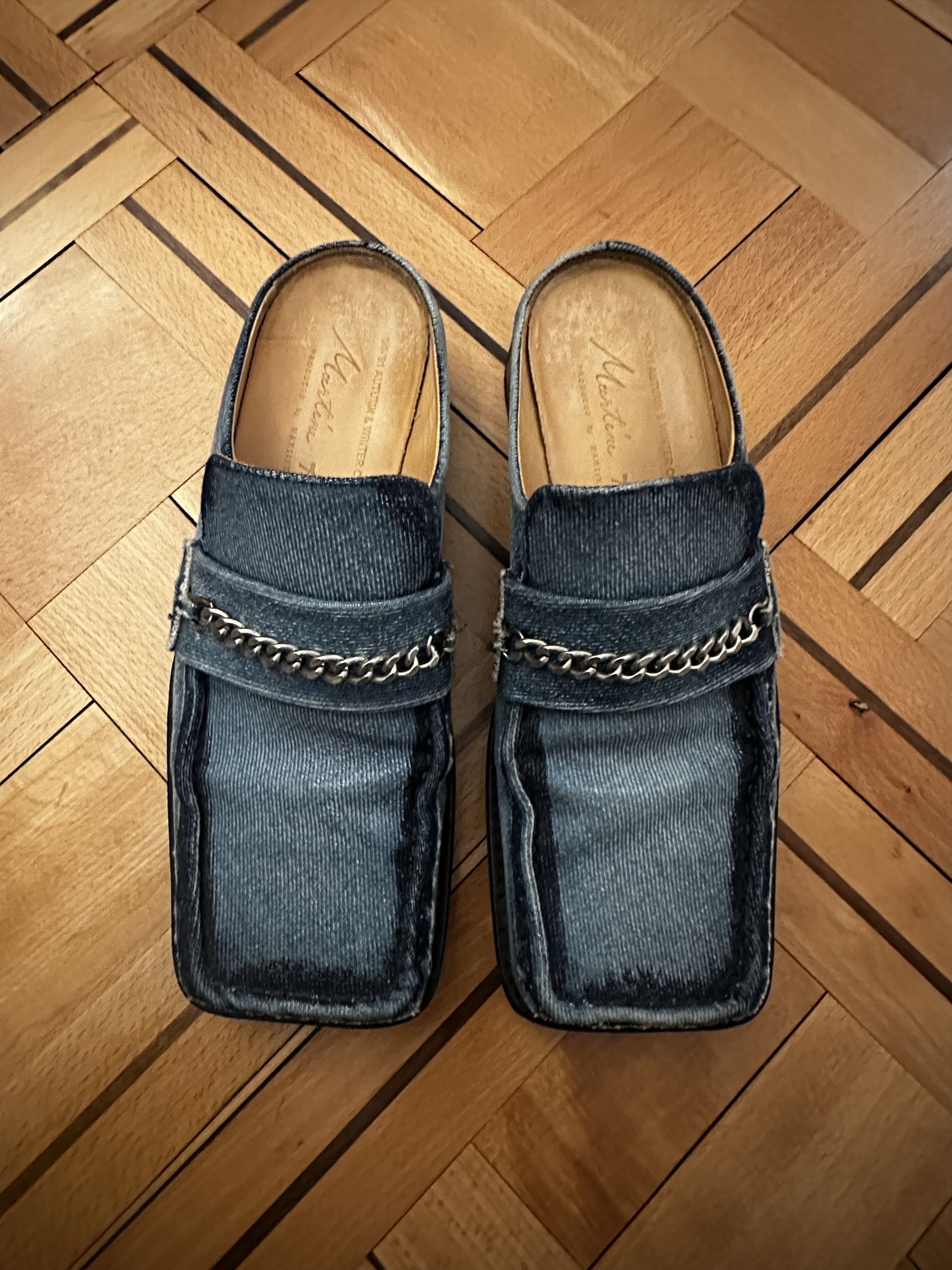 Martine Rose Square Toe Loafer Mule M - Blue Denim Size US 6.5 / EU 39-40 - 4 Thumbnail