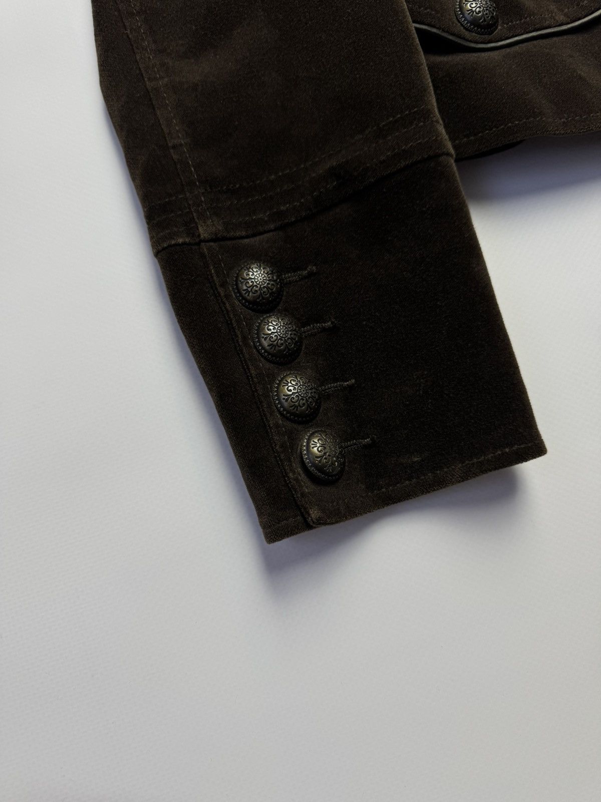 Zara Zara Napoleon Hussar Military Velvet Jacket Size L / US 10 / IT 46 - 4 Thumbnail