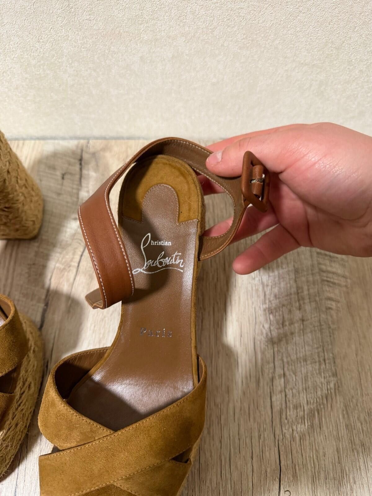 Christian Louboutin Christian Louboutin CALAKALA 70 Platform Espadrille Sandals Size US 9 / IT 39 - 4 Thumbnail