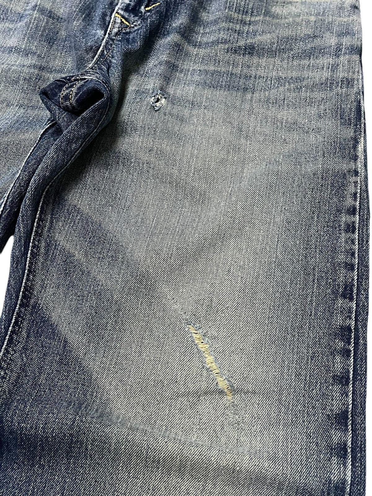 Edwin × If Six Was Nine × Vintage Edwin XV 404 Mud Wash Leather Trimmed Loose Jeans Size US 32 / EU 48 - 7 Thumbnail