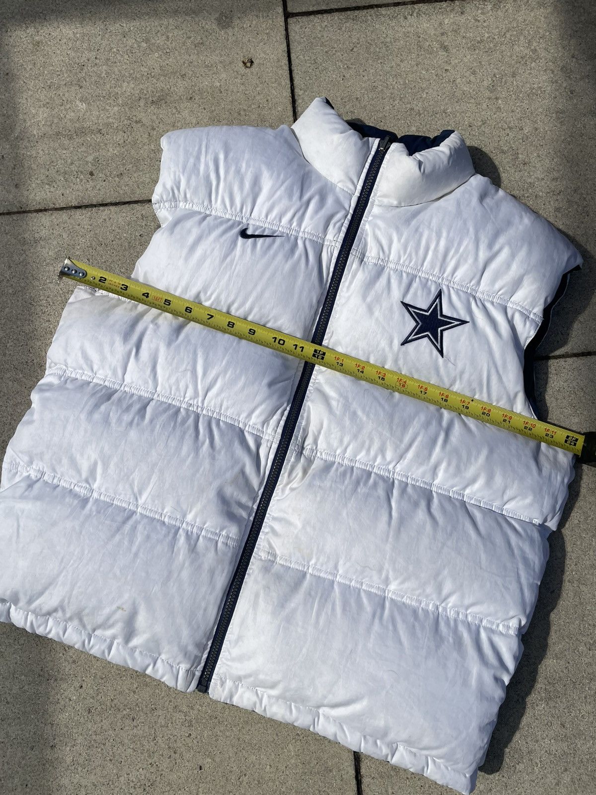 Nike 🌟 Reversable Y2K NFL Dallas Cowboys Puffer Vest 🌟 Size US L / EU 52-54 / 3 - 11 Thumbnail