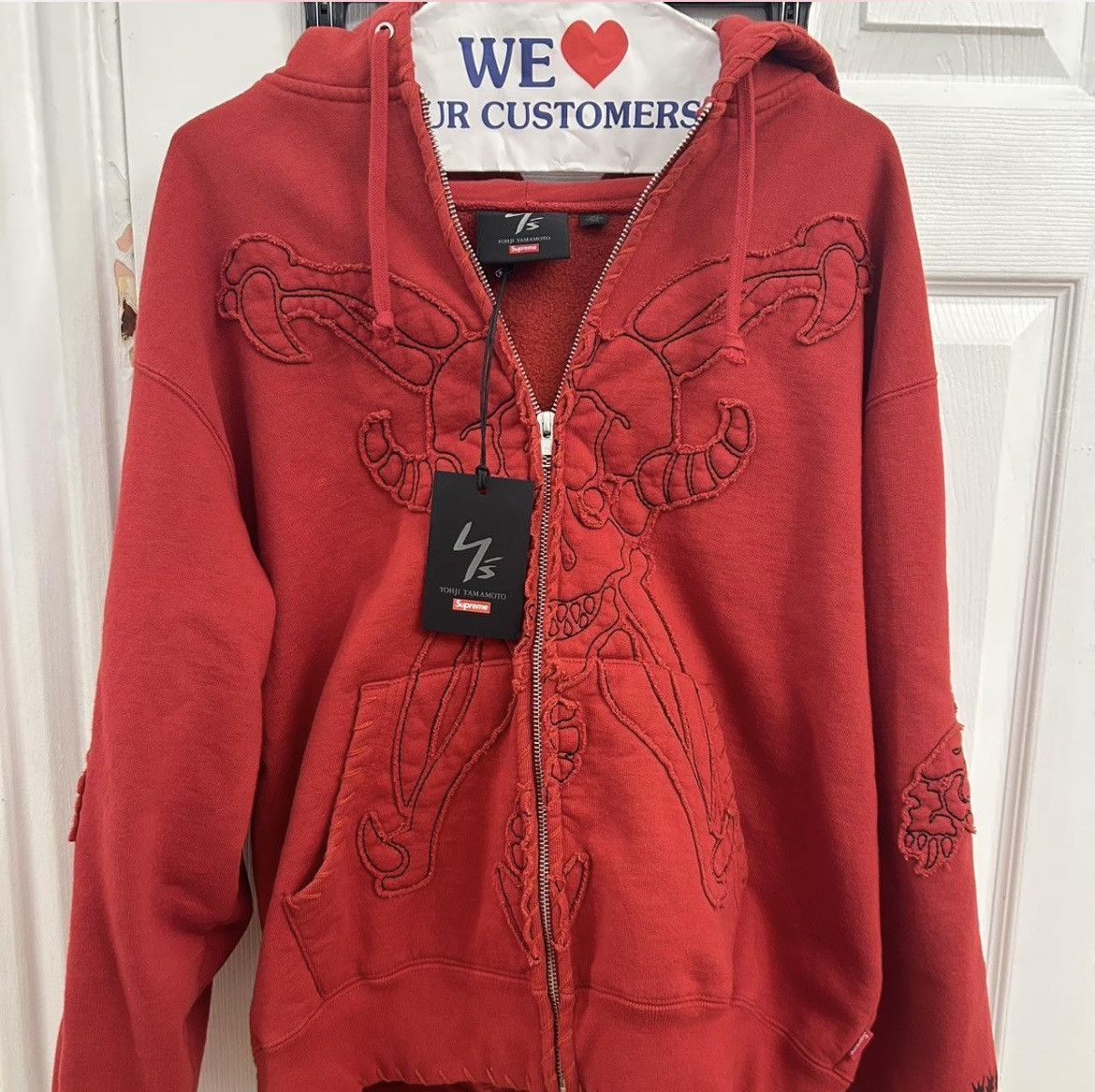 Supreme × Yohji Yamamoto Supreme x Yohji Yamamoto RED Zip Up | Grailed