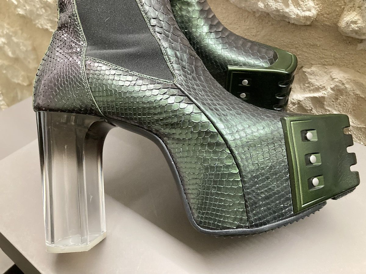 Rick Owens RICK OWENS Iridescent Python Platform Kiss Heels Size US 10 / EU 43 - 7 Thumbnail