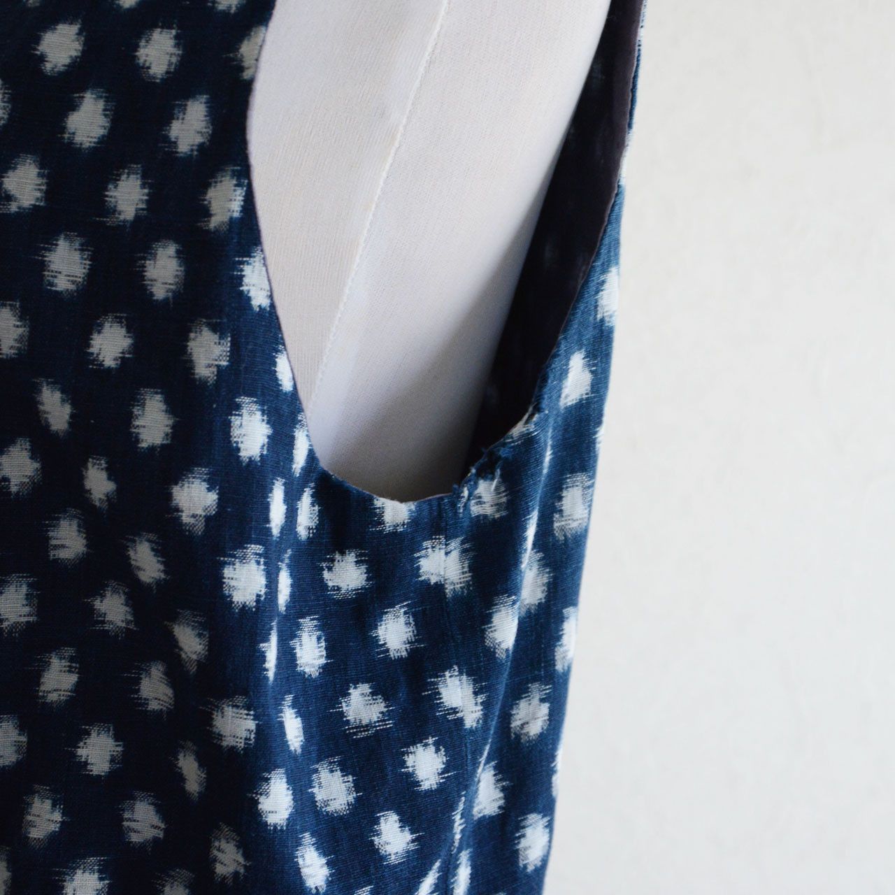 Other Snow Kasuri Indigo Vest Reworked Vintage Japanese Fabric Size S / US 4 / IT 40 - 5 Thumbnail
