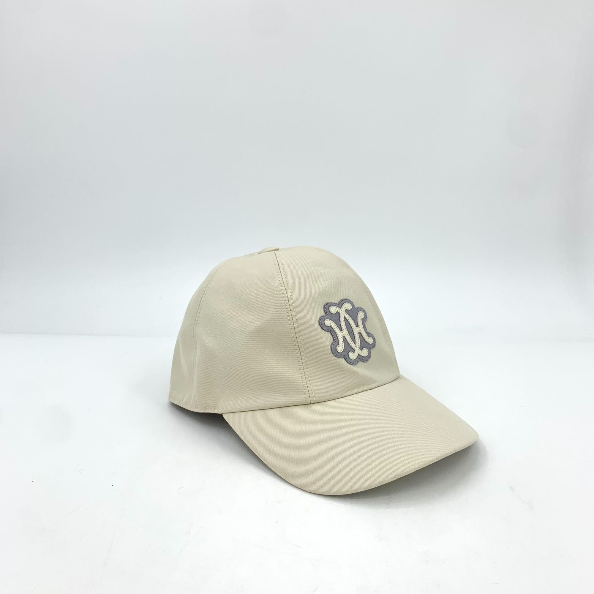 Hermes HERMES Beige Cotton Baseball Cap With Gray Logo Size 56 Made Size ONE SIZE - 9 Thumbnail