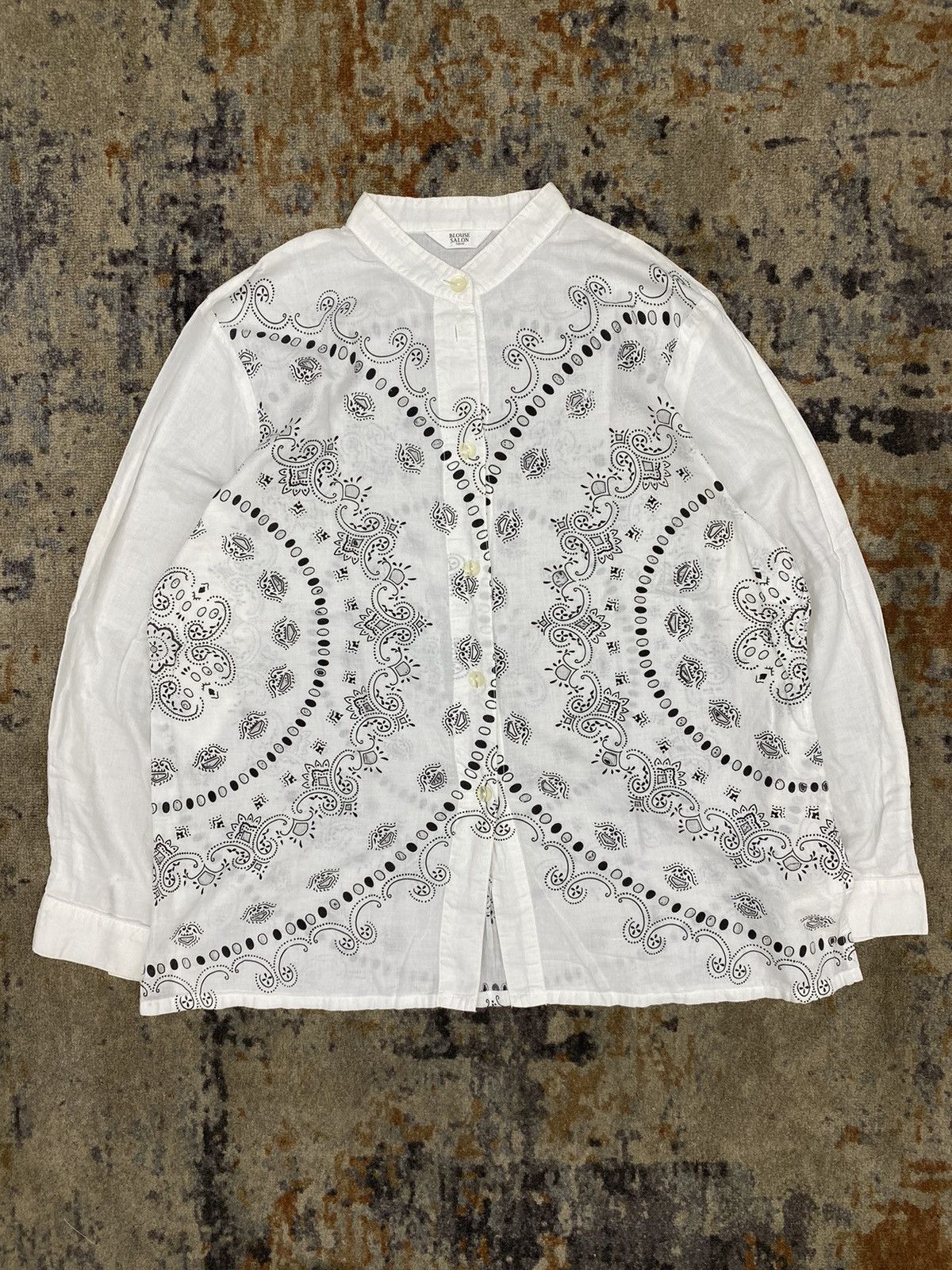If Six Was Nine × Issey Miyake × Japanese Brand issey miyake style japanese blouse salon tokyo bandana holes Size US S / EU 44-46 / 1 - 6 Thumbnail