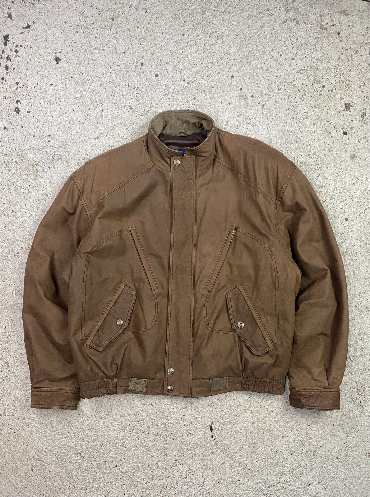 Vintage leather jacket avant garde archive oversized - krearack.com