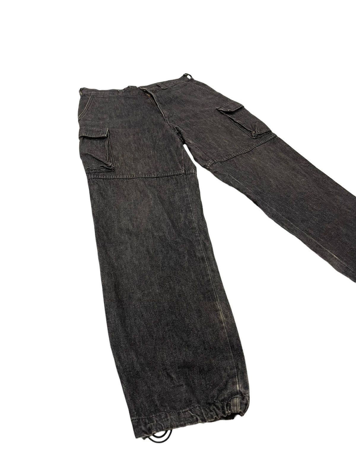Japanese Brand Loose Cargo Jeans Scanner Japan 6🟦6 Size US 31 - 11 Thumbnail