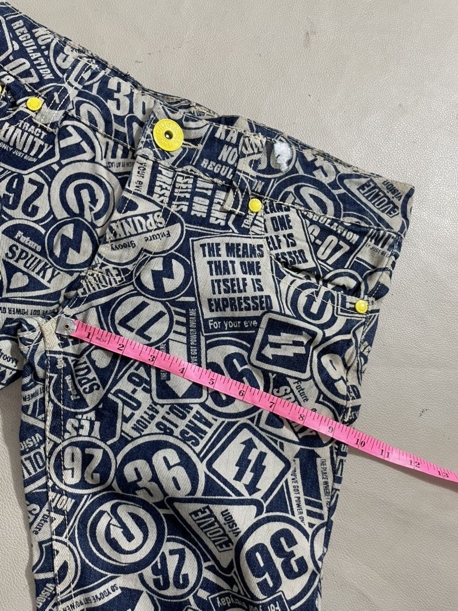 Hysteric Glamour Statement spell out printed Jeans hysteric style Size US 32 / EU 48 - 9 Thumbnail