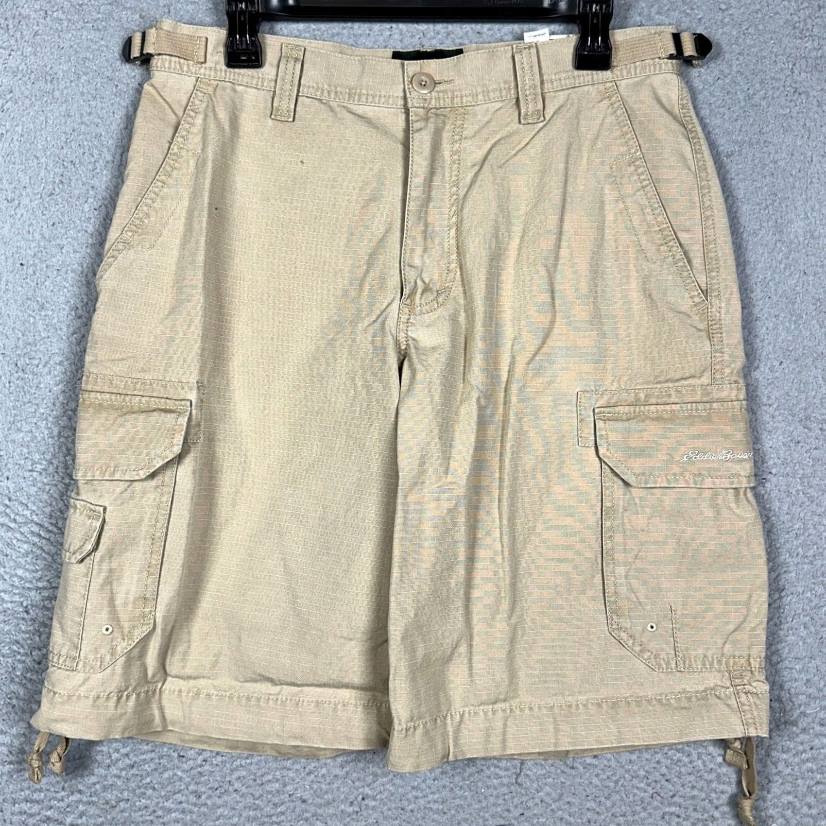 Eddie Bauer Eddie Bauer Cargo Shorts Men 32 Tan Ripstop Cargo Pocket Hiking Outdoor Size US 34 / EU 50 - 2 Thumbnail