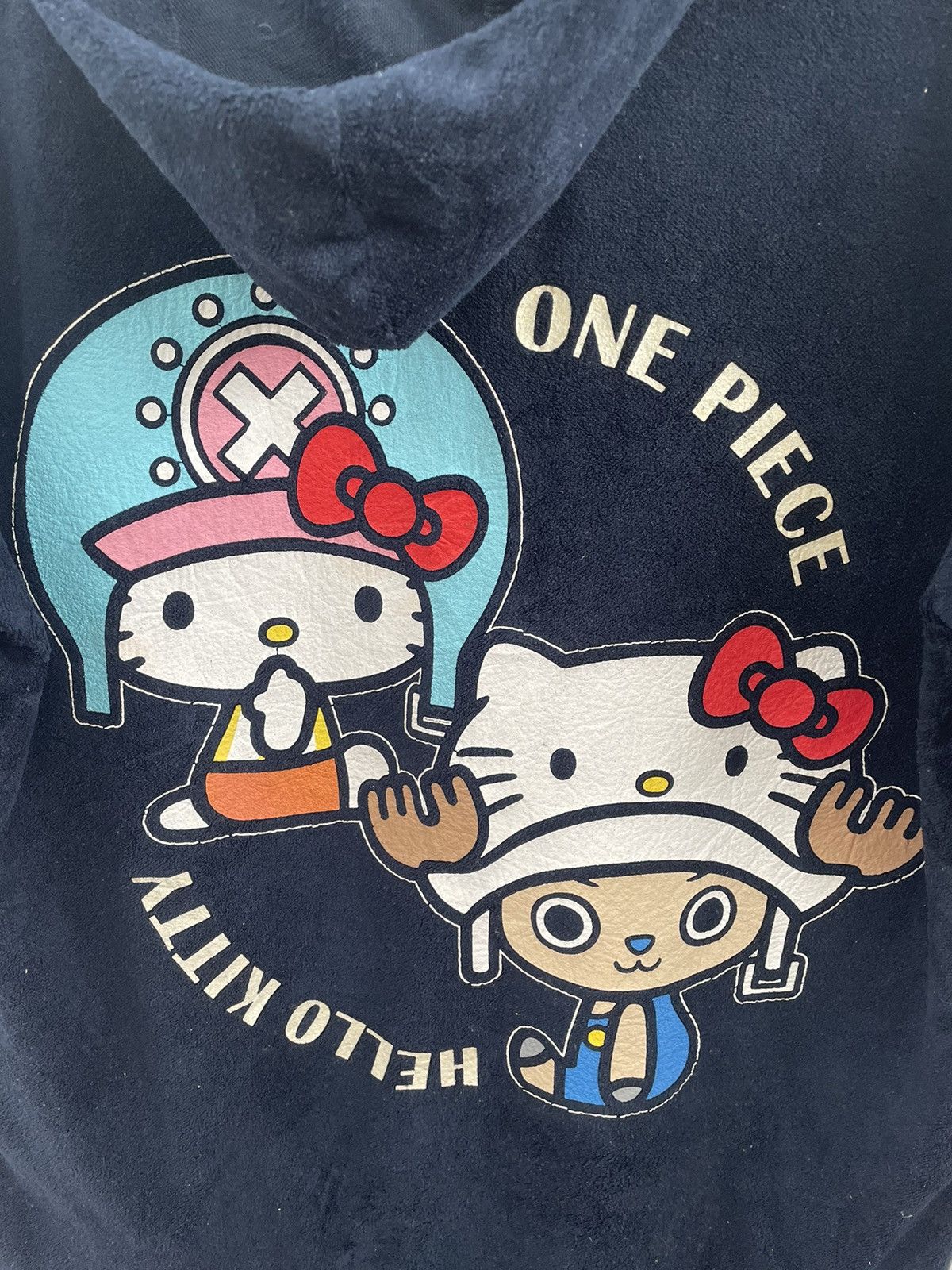 20471120 × Anime × One Piece Vintage One Piece x Hello Kitty Anime Zipper Hoodie Shirt Size US L / EU 52-54 / 3 - 5 Thumbnail