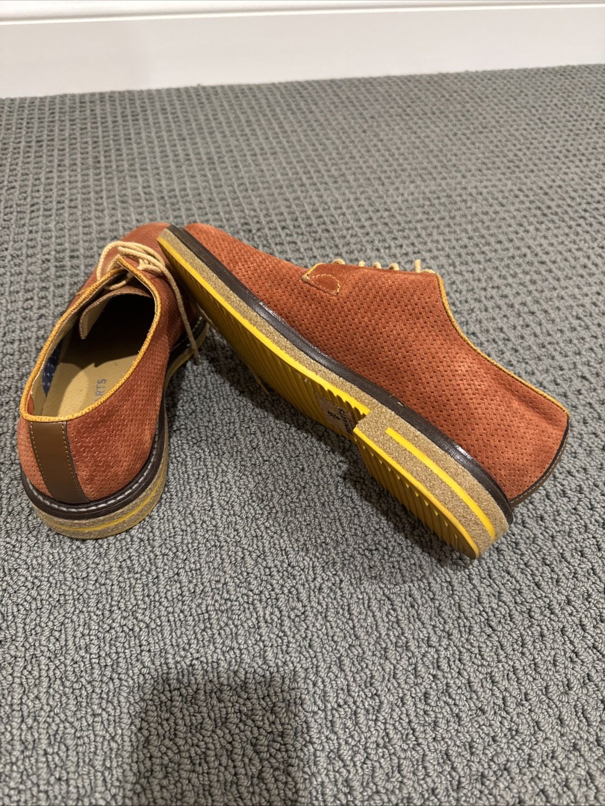Other Brimarts made in Italy rust suede derbies Size US 9.5 / EU 42-43 - 2 Thumbnail