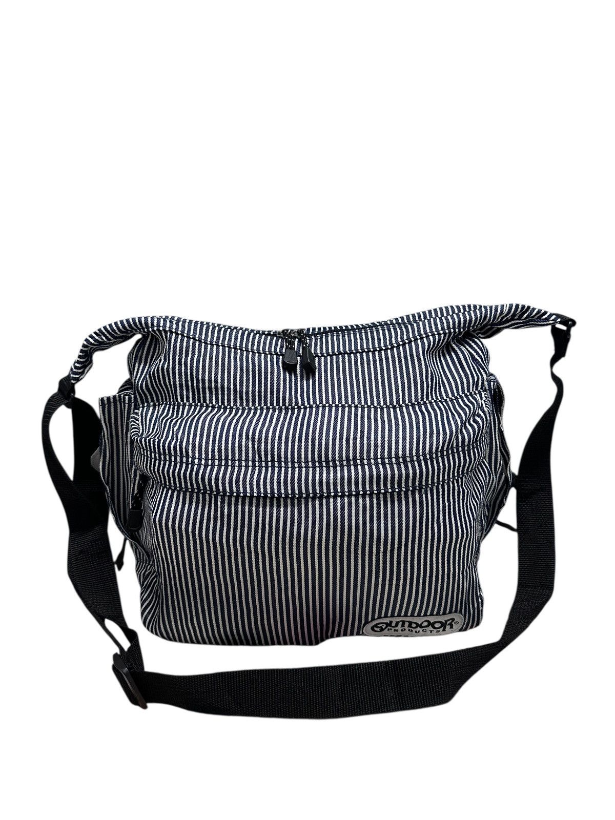 Japanese Brand Vintage 90s Outdoor Striped Railroad Crossbody Sling Bag Size ONE SIZE - 2 Thumbnail