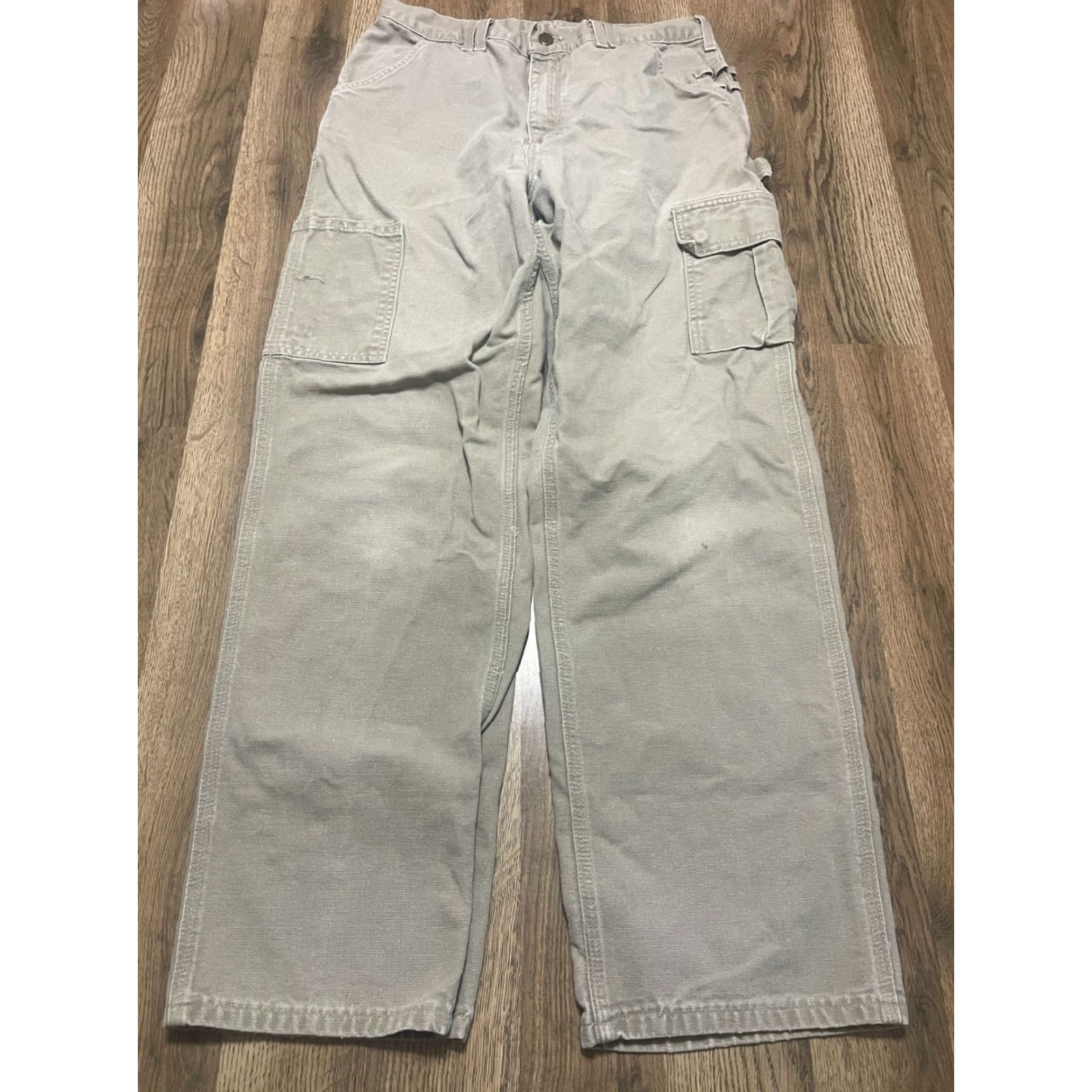 Carhartt VINTAGE Carhartt Pants Mens 33 Brown Cargo Pants Pockets Regular 30.5in Inseam Navy? Size US 33 - 2 Thumbnail