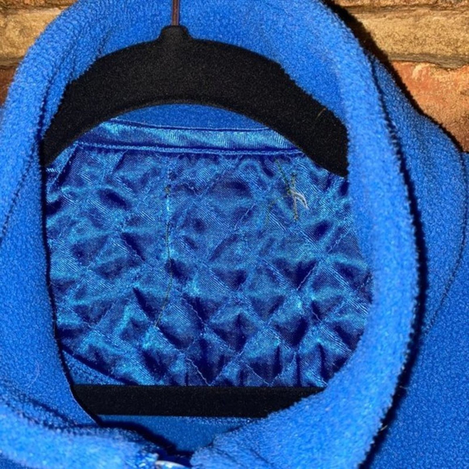 Other Mountain Lake Vintage Blue Fleece Sleeveless Full Zip Vest Size M / US 6-8 / IT 42-44 - 6 Thumbnail
