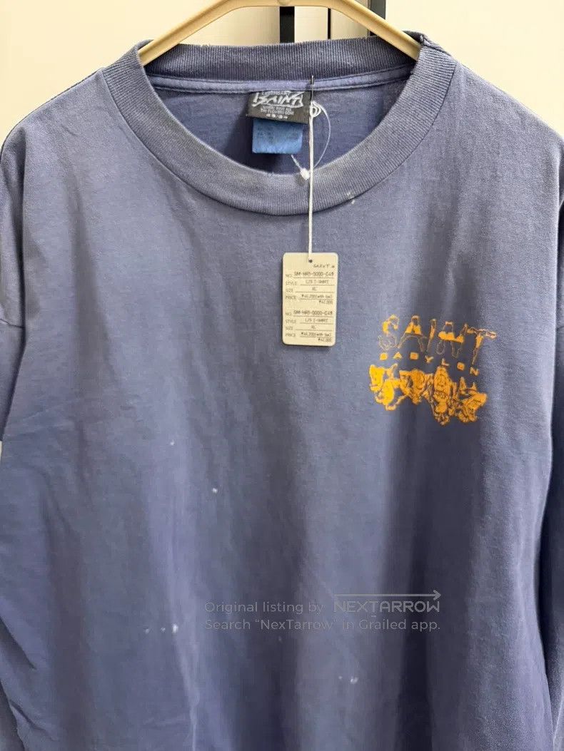 Saint Michael Saint Michael Round Neck Washed Long Sleeve Size US XL / EU 56 / 4 - 3 Thumbnail