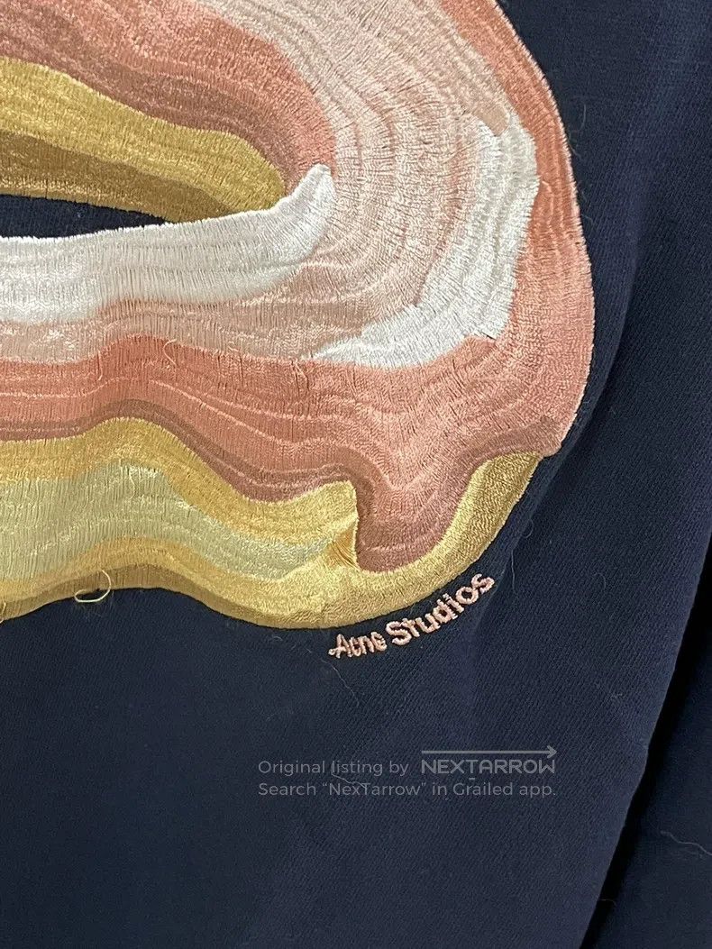 Acne Studios Acne Studios Navy blue donut sweater top long-sleeve Size XXS / US 00 / IT 34 - 2 Thumbnail